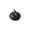 Black S, variant on Black Resin Pumpkin Figurine with Woven Texture & Golden Gothic Trim, Mini Spooky Tabletop Ornament, Compact Craft Decor for Coffee Table and Fall Halloween Indoor Furnishing Layout