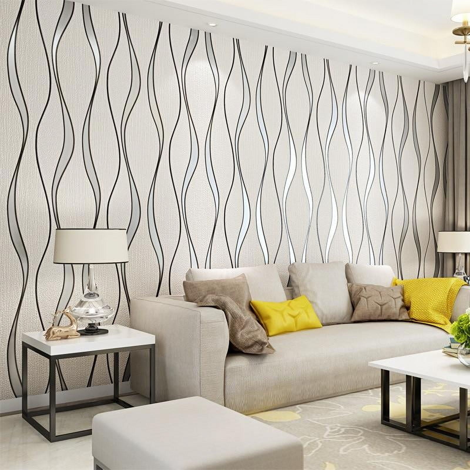 3D Wallpaper Curved Stripes