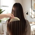 thumbnail image 5 of Unique Bargains 1 Pc Convenient Half Round Hair Comb Yellow Acetate Sheet, 5 of 6