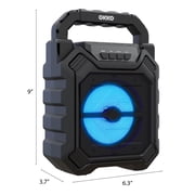 Okko SoundBoost Portable Bluetooth Speaker, Color-Changing Wireless Speaker with 5W Sound Output and LED Display, Black