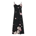 thumbnail image 4 of Fatuov Womens Sleeveless Maxi Dress Plus Size Round Neck Flowy Floral Print Comfortable Tank Dress for Travel Summer Loose Dress Multicolor XL, 4 of 5