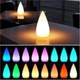 thumbnail image 3 of Rechargeable Wireless LED Table Lamp, IP54 Teardrop Sauna Lamp Dimmable Bedside Lamp with RGB Color Changing, Outdoor Table Lamp with Remote Control [, 3 of 5