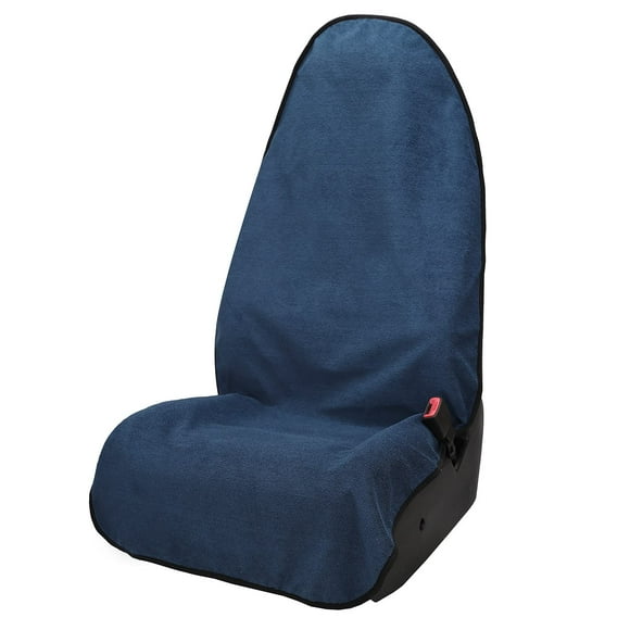Leader Accessories 2pcs Waterproof Towel Front Seat Covers Black Non-Slip Bucket Seat Dog & Kid Auto Protector