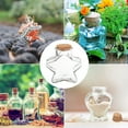 thumbnail image 5 of Uxcell 2 Pcs 12 oz/400ML Frascos de Vidrio Transparentes en Forma de Estrella con Tapa de Corcho, Cuerda y Etiquetas en Blanco para Decoraciones de Halloween, 5 of 5