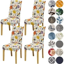 Chair Covers for Dining Room Set of 4,Stretch Spandex Parsons Chair Slipcovers 4 Pack,Removable Washable Chair Protector for Kitchen,Diner,Party,Wedding