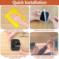 thumbnail image 6 of Curtain Rods No Drilling for Windows 32 to 64 Inch, 5/8 Inch Diameter Drapey Pole with No Drill Curtain Rod Brackets, Renter Friendly Cortineros Para Ventanas (Black), 6 of 8