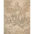 thumbnail image 3 of Aurelio Lomi 20x24 Black Modern Framed Museum Art Print Titled - Virgin in Glory with Angels (1556-1622), 3 of 5
