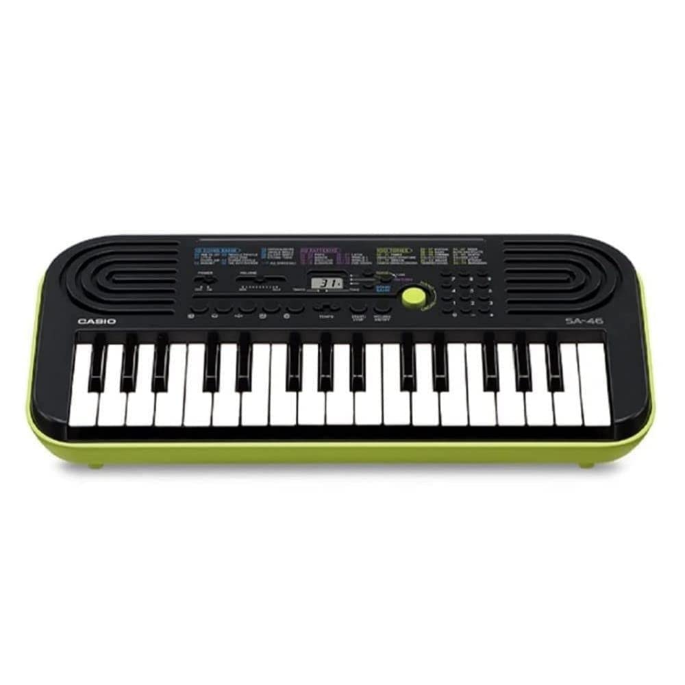 Casio SA-46 32 Mini Keys Musical Keyboard (Black/Green) 2023 - Green