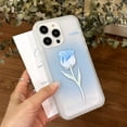 thumbnail image 3 of Blue Tulip Flower Clear Soft  for iPhone Case (Clear,iPhone 13 Pro Max), 3 of 6