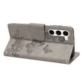 thumbnail image 4 of Mantto Galaxy S23 Wallet Case, Magnetic Leather Case for Women,3D Emboss Butterfly Card Slots Folio [Kickstand],Soft TPU Protective Flip Cover For Samsung Galaxy S23, Gray, 4 of 6