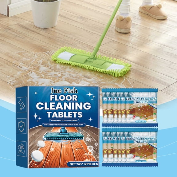 KOYPTL Wood Floor Cleaner Tablets Lavender Scent, One Pill At a Time Residue & Streak Free, Suitable for All Robot Vacuum Cleaners, For Stain Remove/Dirt Cleaning-especially for Kitchen and Bathroom