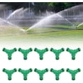 thumbnail image 4 of Conector de manguera - 10 piezas Conector de manguera de agua de acoplamiento de 3 vías Adaptador de acoplador de conector Y para riego de jardín, 4 of 8