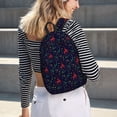 thumbnail image 5 of Vsdgher Christmas Deer Print Canvas Backpack Travel Rucksack Unisex Knapsack 15.7/17.7Inch Laptop Backpack for Work,College-Medium, 5 of 5