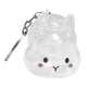 thumbnail image 4 of Recolector de pelo de mascotas, lindo llavero transparente con forma de conejo, portátil para amantes de las mascotas. Conejo ruborizado, 4 of 8