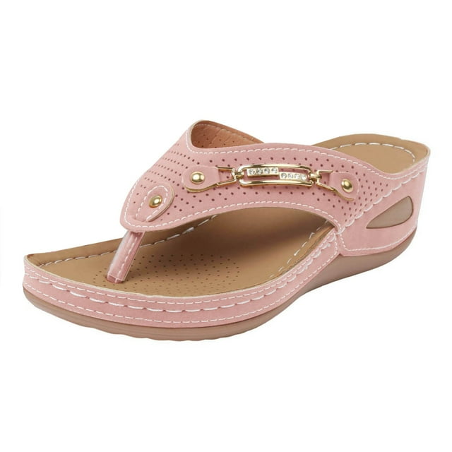 DAFEI Sandales de Plage Sandales de Plage pour Femmes Sandales de Plage pour Dames Sandales Compensées d'Été Chaussures Femmes Pantoufles Sandales Bohèmes Chaussures Mode