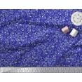 thumbnail image 3 of Soimoi Blue Cotton Voile Fabric Artistic Leaf & Floral Print Sewing Fabric Yard 56 Inch Wide, 3 of 3