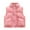 Pink, variant on Zwiiyzr 8-15Y Boys Girls Juniors Puffer Vest Cropped Jacket Stand Up Collar Winter Warm Lightweight Sleeveless Outerwear Vests Pink