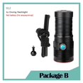 thumbnail image 2 of IPX8 Diving Flashlight 8000 Lumens Professional Waterproof Diving Flashligh 5XML2 LED Portable Dive Torch 200M Underwater ,Portable, 2 of 9