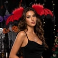 thumbnail image 2 of Halloween Devil Wing Headband, Red Black Dark Little Devil Headpiece, 12.6x14.2 Inch Party Photo Prop, 2 of 7