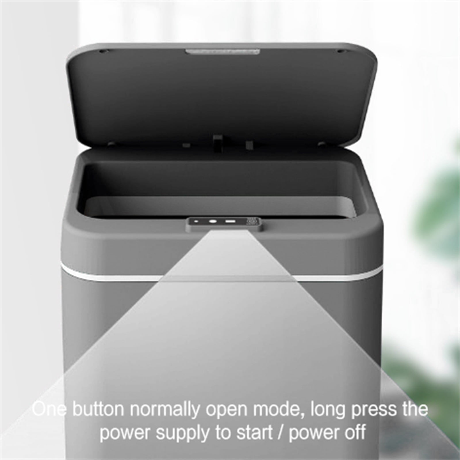 Fdelink 4.22 Gallon Kitchen Trash Can, Gray