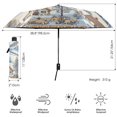 thumbnail image 3 of FORMRS Travel Umbrella Folding Auto Open Close Windproof Rain UV Protection, Blue Snowy Mountain, 3 of 8