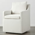 thumbnail image 2 of Spruce & Spring Upholstered Dining Chair with Hidden Casters, Removable Slipcover and Under-Seat Storage, Single, Ivory, 2 of 8