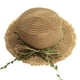 thumbnail image 1 of Sombrero de paja con circunferencia de 56-58 cm, sombrero de paja para mujer, sombrero de sol con lazo de ratán, sombrero de verano, sombrilla, sombrero de playa, sombrero para el sol al, 1 of 5