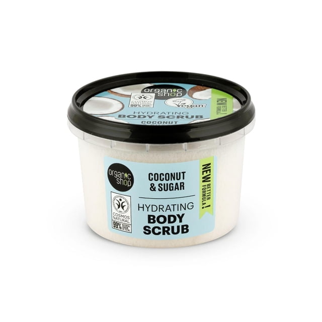 Exfoliante Corporal Orgánico Organic Shop Coco y Azúcar Hidratante