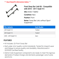 thumbnail image 2 of Front Sway Bar Link Kit - Compatible with 2010 - 2011 Saab 9-5, 2 of 2