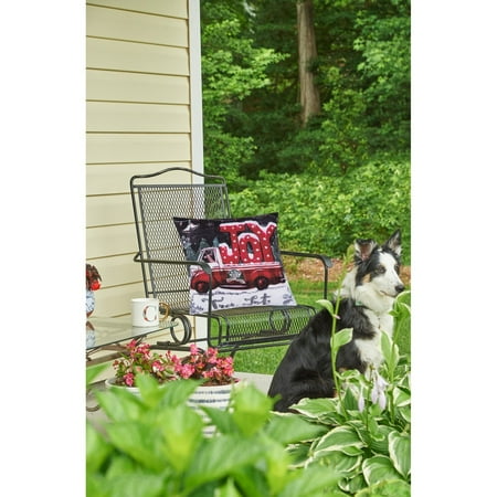 

C&F Home-Christmas Tree Lot Joy PillowBlack-18x18-Motif