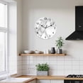 thumbnail image 4 of Silent Wall Clocks Battery Operated, Grey White Marble Round Decorative Wall Clock for Living Room Bedroom Kitchen Bathroom Classroom Decor, 10 Inch Abstract Modern Textured, 4 of 8