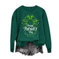 thumbnail image 2 of St Patricks Day Sweatshirt, Long Sleeve Sweatshirts Women, Round Neck Sweatshirt Women's St Patricks Day Printed Sweatshirts Crewneck Long Sleeved Tops Sweatshirt, 2 of 5