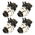 thumbnail image 2 of Aviation Connector, 5Pin 4pcs Aviation Socket High Strength Female M12 Multipurpose  for RV for Boat, 2 of 8
