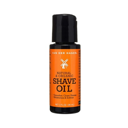 Van Der Hagen Natural and Organic Shave Oil, 1 oz
