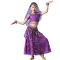 thumbnail image 4 of FAOWME Child Girls Dance Performance Outfits Stage Show Dress For Kids Summer Fall Elastic Waist Cartoon Clothes Sets Classic O-Neck Dailywear, 4 of 5