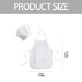 thumbnail image 2 of Ngheia Large White Chef Hat, Adorable Kids Costume Set 1 Piece Toddler Apron with Long Lasting Material Perfect for Cooking Classes and Creative Role Playing Fun, 1*Chef Skirt + 1*Chef Hat, 2 of 7