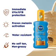 NIVEA SUN Protect & Bronze Tan Activating Sun Spray SPF20 200ml