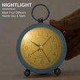 thumbnail image 3 of Silent Bedside Clocks Battery Operated Non Analogue Alarm Clock Loud Vintage Alarm Clocks with Light Large Display, 3 of 5