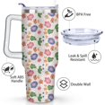 thumbnail image 3 of 40oz Tumbler with Handle and Straw Lid | Vacuum Insulated Leak Proof Tumbler | Stainless Steel Travel Mug Water Bottle Cup Keeps Cold & Hot, 3 of 7