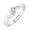White, variant on 1/5 Carat Channel Set Solitaire Diamond Engagement Ring Band in 14K White Gold (Ring Size 4)
