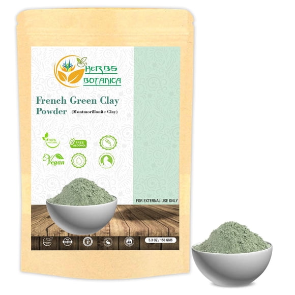Mascarilla suavizante para la piel Herbs Botanica French Green Clay 150 g
