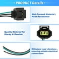 thumbnail image 4 of 2 Pcs Alternator Plug Wiring Harness Pigtail for Ford for Lincoln for Mercury Alternator Pigtail Connector No.WPT118/1U2Z-14S411-TA/S821/645-136/1U2Z-14S411-TA, 4 of 7