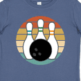 thumbnail image 4 of Inktastic Bowling Pins Ball Bowler Retro Sunset Boys or Girls Baby T-Shirt, 4 of 5