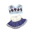 thumbnail image 2 of Conjunto Ropa para Muñecas 2 Piezas 20cm Vestido y Chaleco JK Azul Hugo, 2 of 9