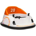 thumbnail image 1 of Qaba Auto Tamponneuse 12 V pour Tout-Petits avec Rotation à 360 Degrés, Orange, 1 of 10