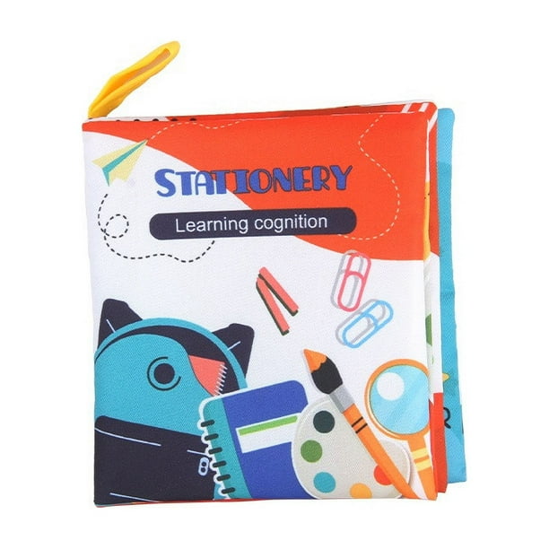 Partheme Novelty Toys 1 Counts Early Education Torns Not Bad Baby Cloth Book Infant Visual Training Cloth Book Multicolor