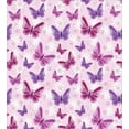 thumbnail image 3 of Ambesonne Hippie Duvet Cover Set, Butterflies Colors, King, Pink Purple, 3 of 6
