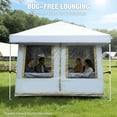 thumbnail image 6 of REDCAMP Canopy Camping Tent 10'x10' Inner Tent Converts Straight Leg Pop Up Canopy into Shelter for 4-6 Person, Water-Resistant and UV-Resistant, Gray, 6 of 10