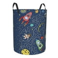 thumbnail image 2 of Space Cat Rocket Laundry Basket Organizer Collapsible, Bathroom Dirty Clothes Basket Laundry Hamper, Medium, 2 of 8