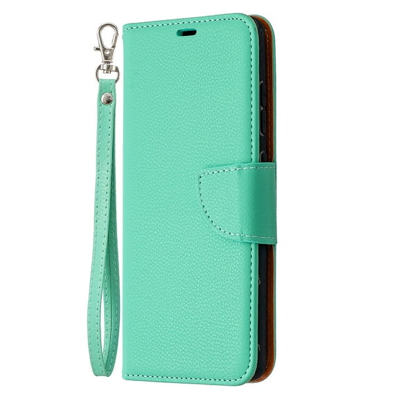 Galaxy S20 FE 5G Case, Samsung S20 FE Case, Alltyech Premium PU Leather Credit Cards Slots Shockproof Folding Stand Magentic Closure Hand Wrist Strape Wallet Case for Samsung Galaxy S20 FE 5G, Green